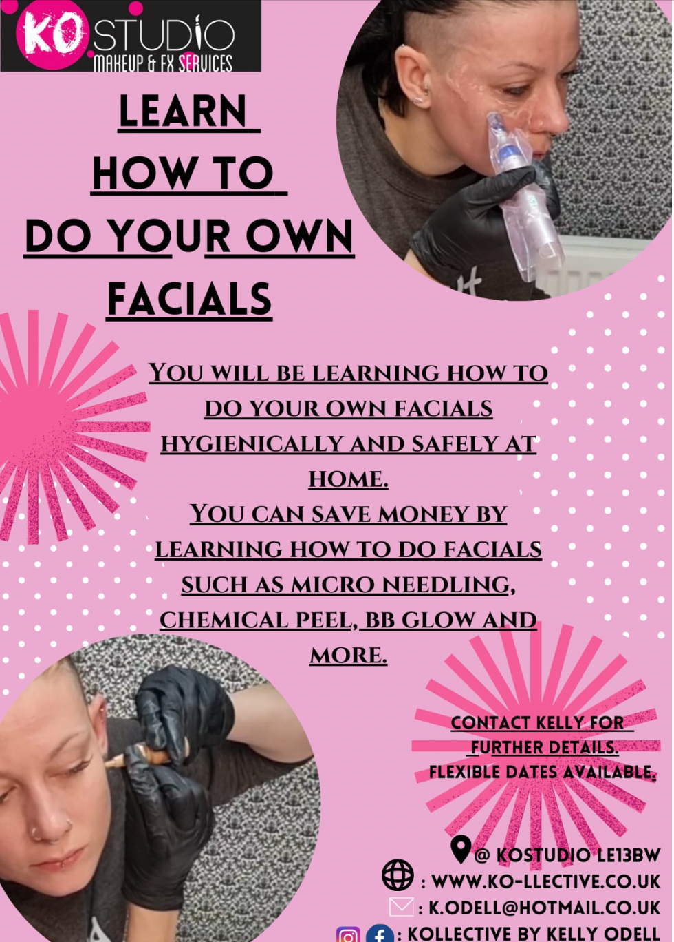 learn how to do your own advanced facials micro needling bb glow microdermabrasion and more 
