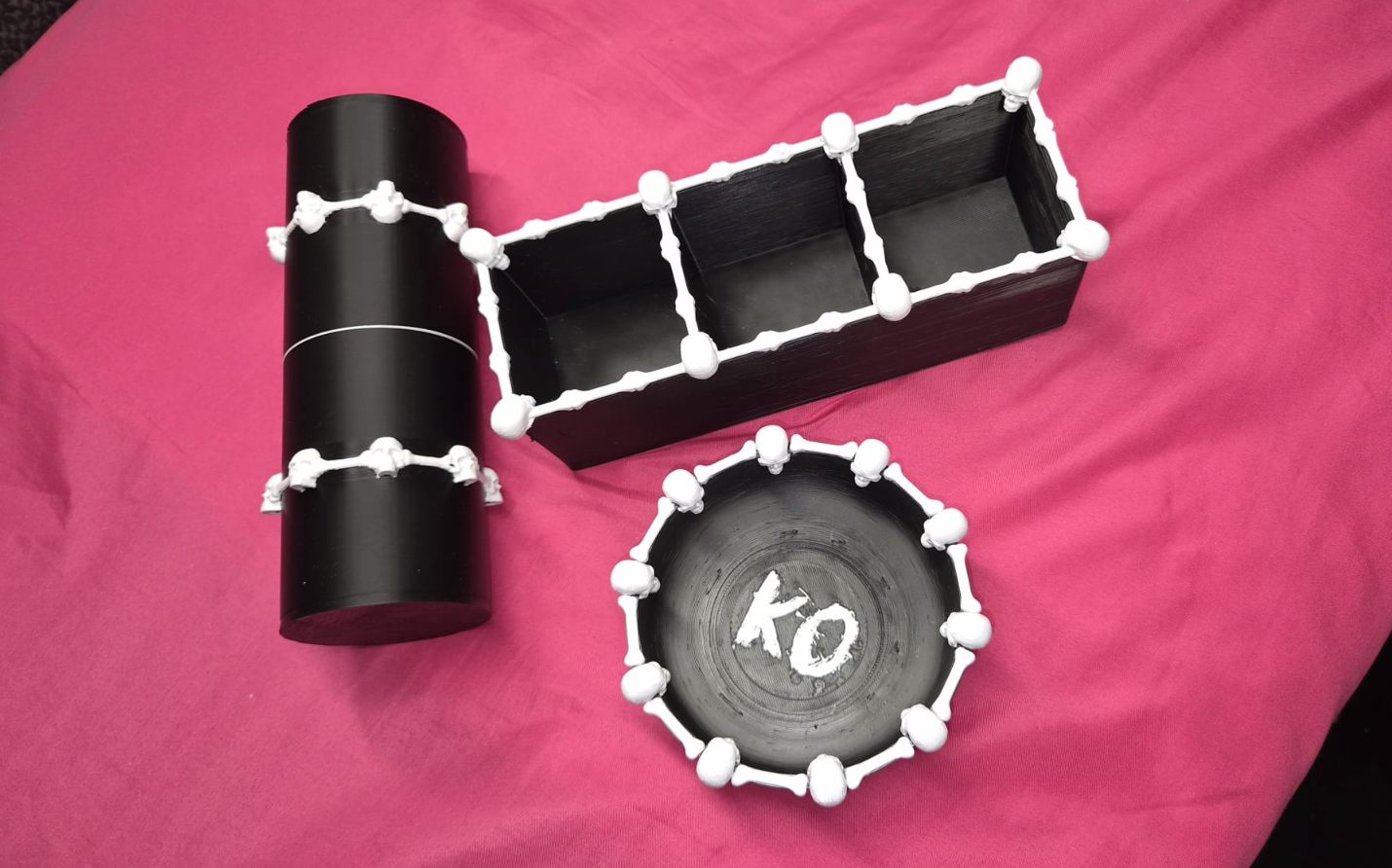black and white skull and bone bundle 
