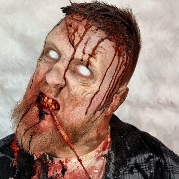 Zombie prosthetic makeup by Leicester special effects artist