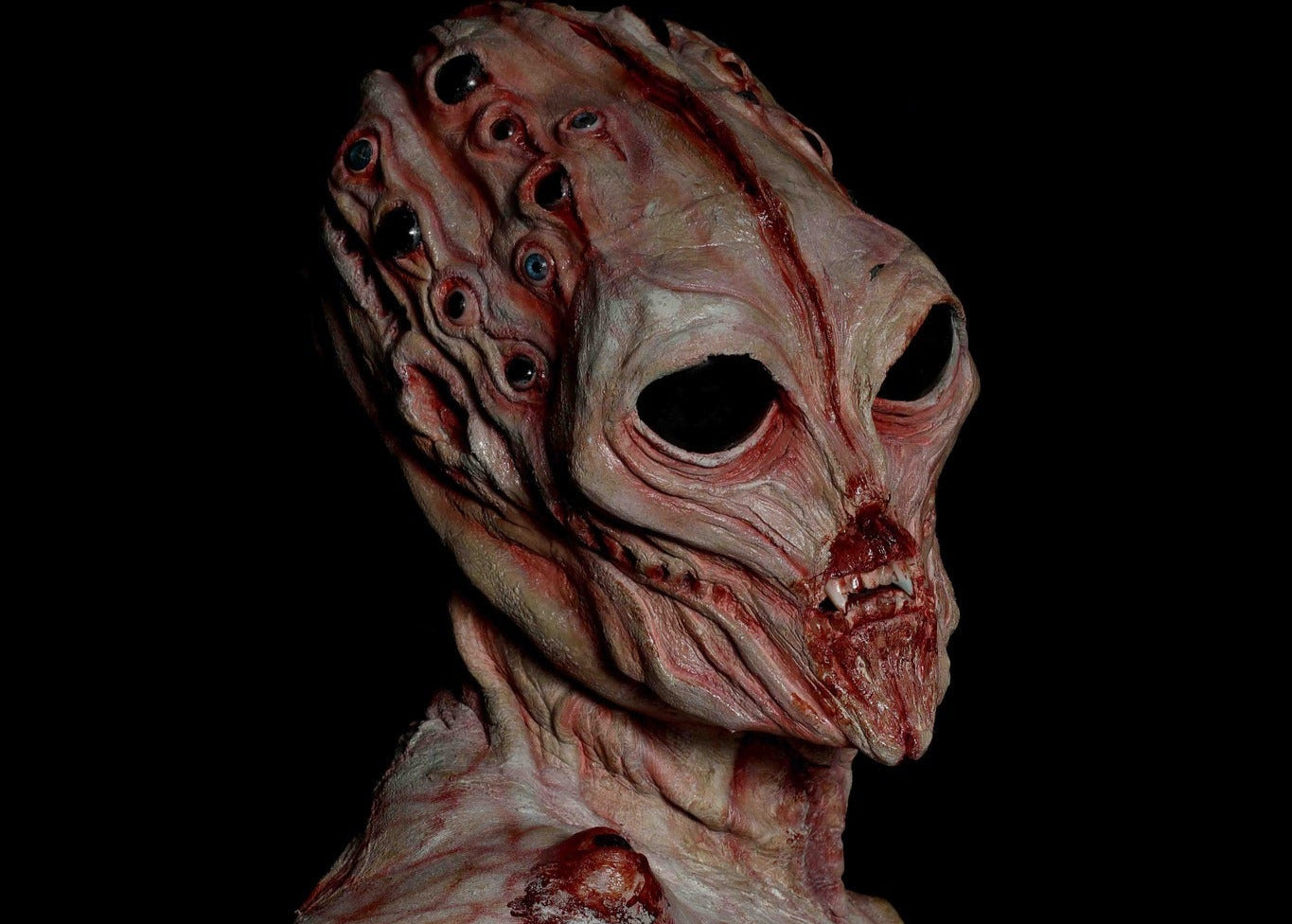 alien foam latex prosthetic face and cowl uk 