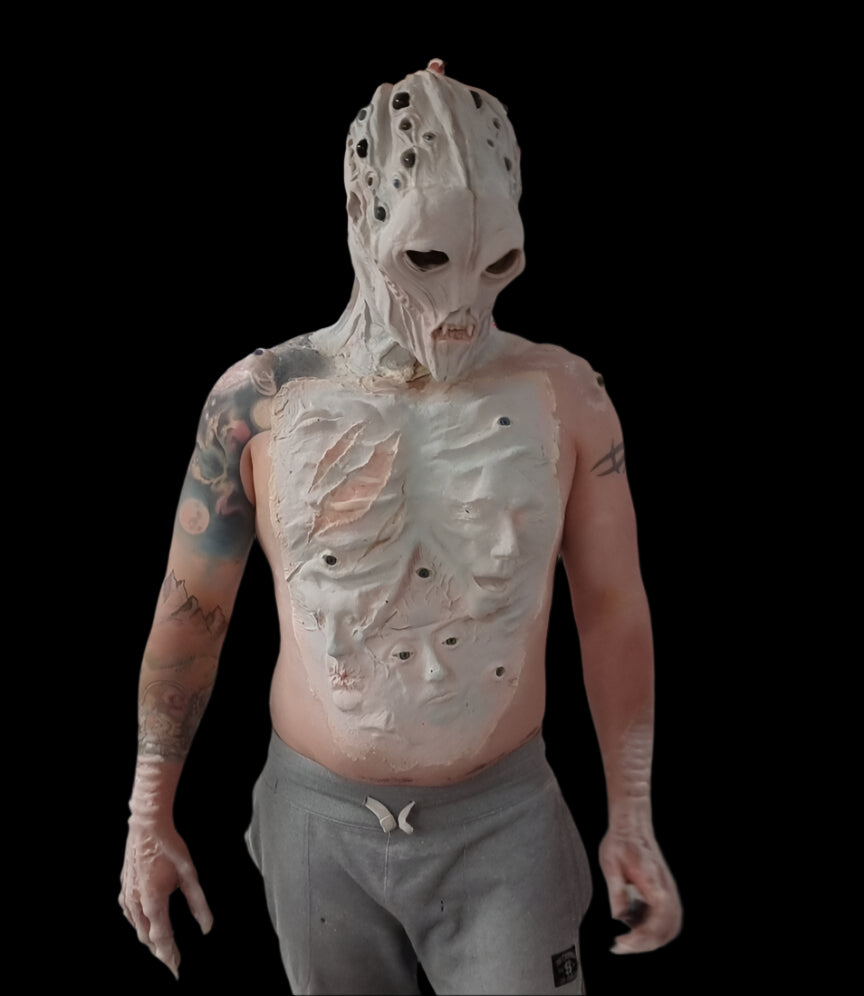 alien hybrid body of souls chest prosthetic for sale in foam latex 
