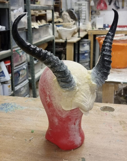 angry forehead horn prosthetic