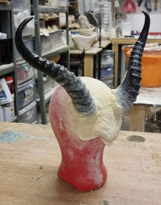 angry forehead horn prosthetic