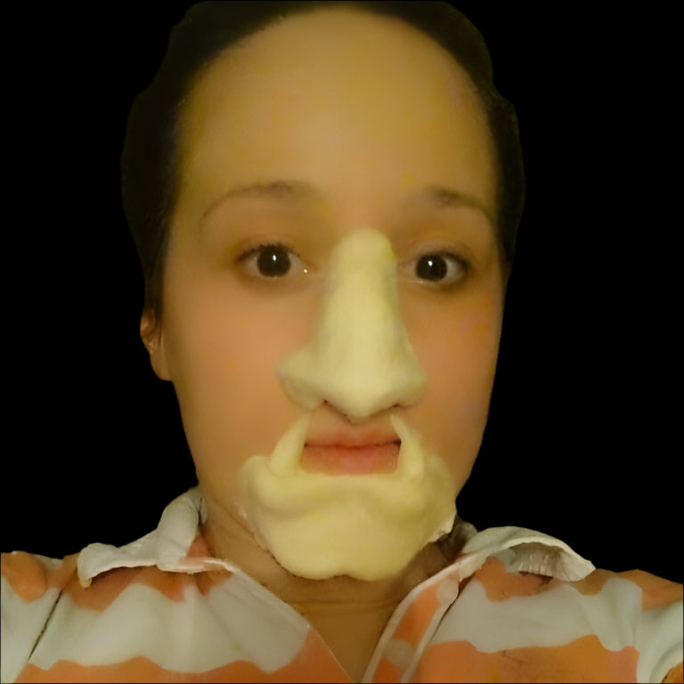 beast prosthetic nose and chin set 