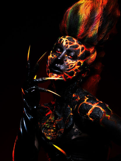 body paint work shop with sarah smith and kelly odell at Leicester studio ko studio 