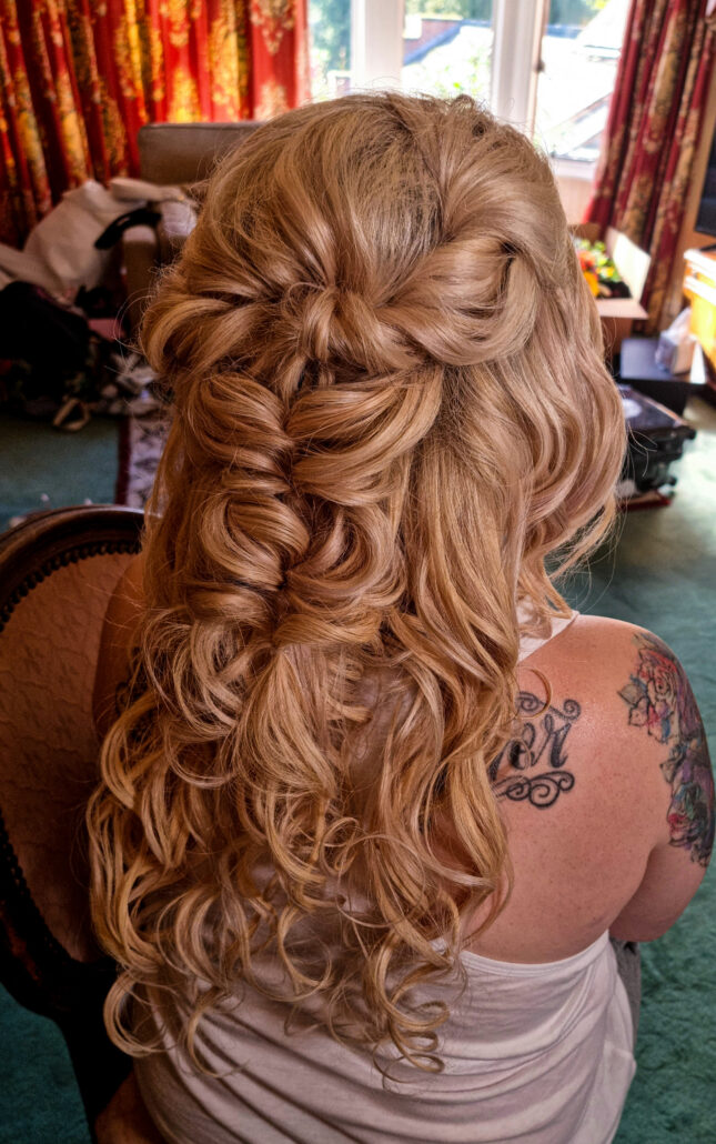 boho shieldmaiden fairy bridal hair stylist leicester 