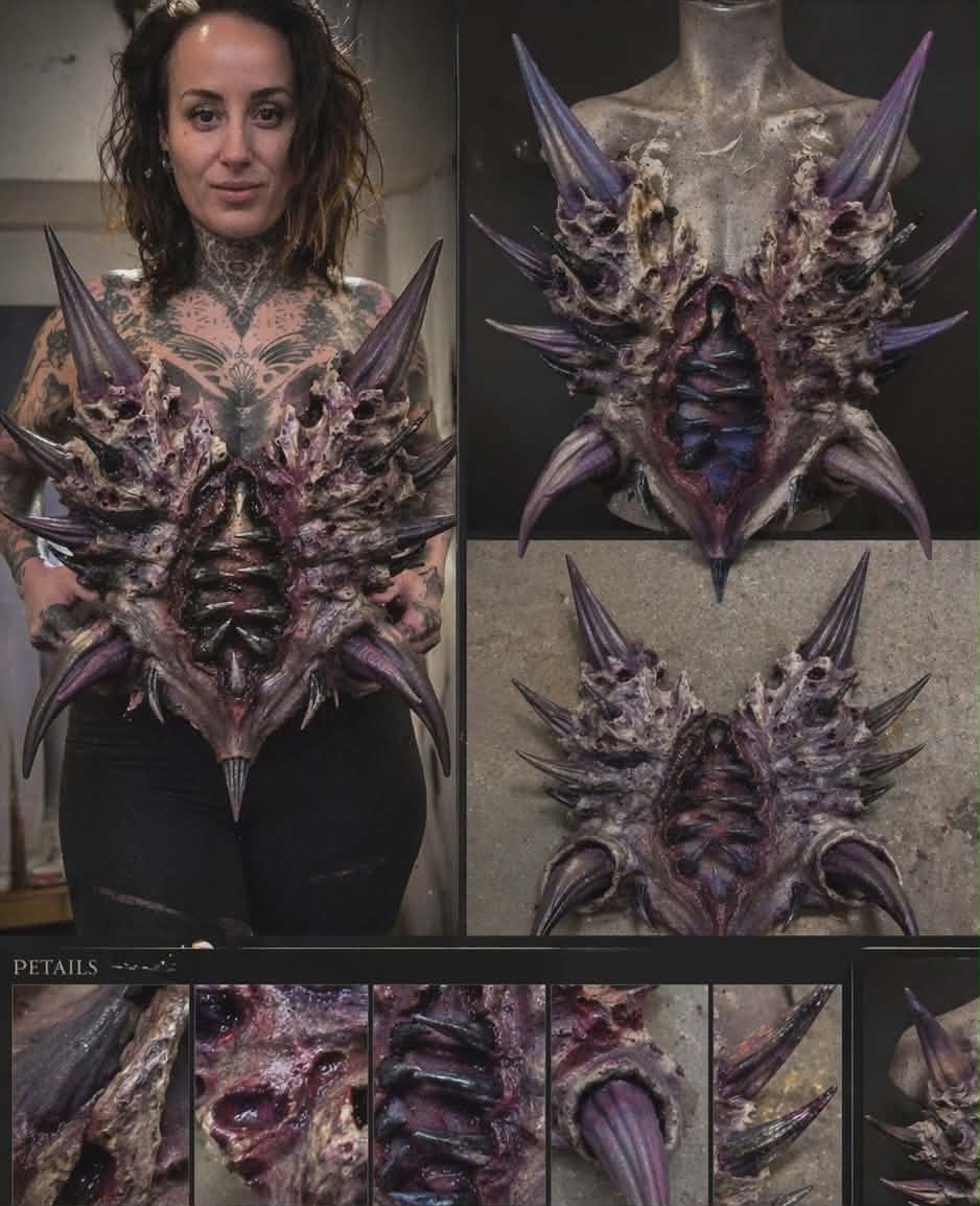 latex chest prosthetic, cosplay, fancy dress