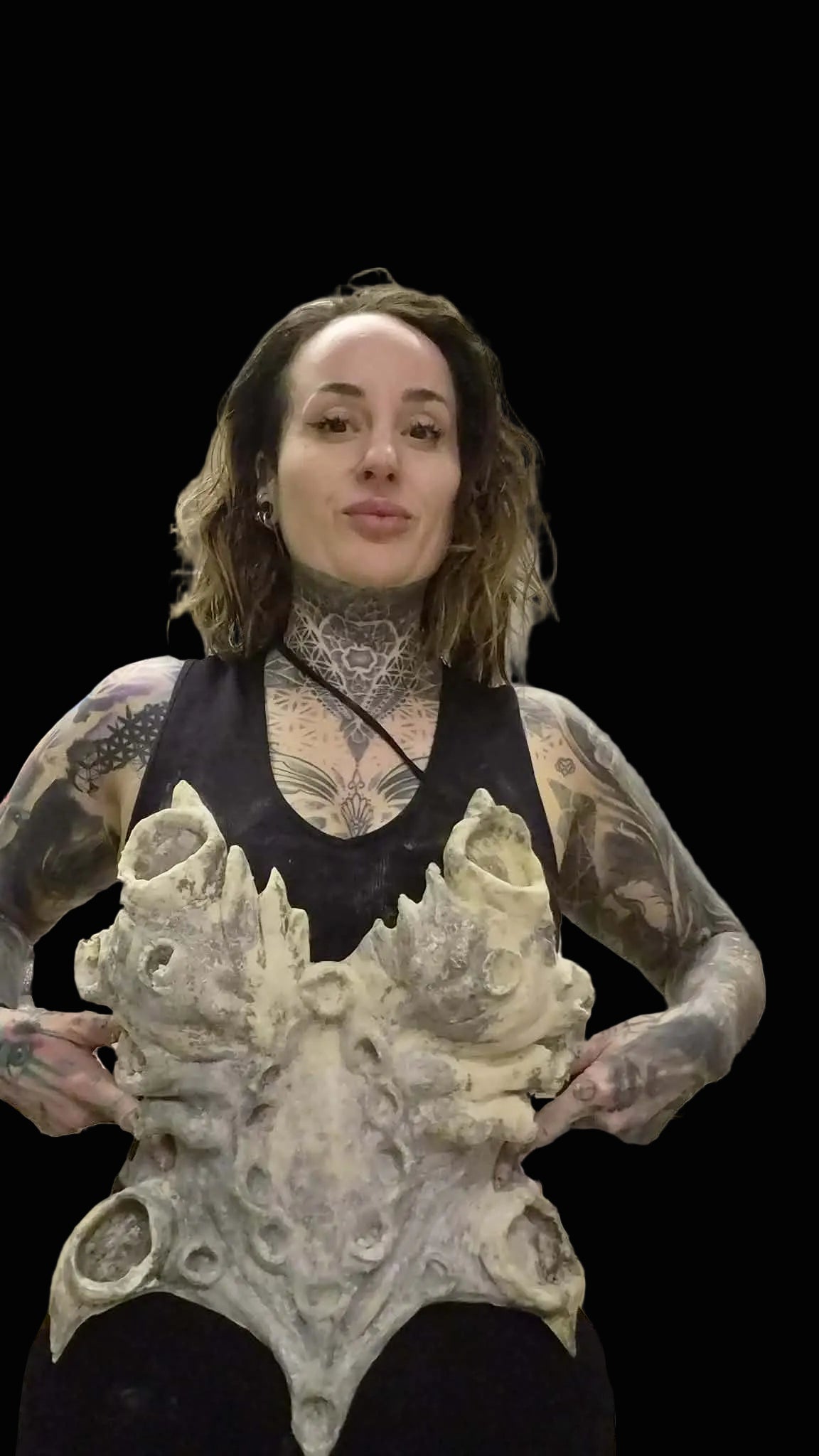 latex chest prosthetic, cosplay, fancy dress