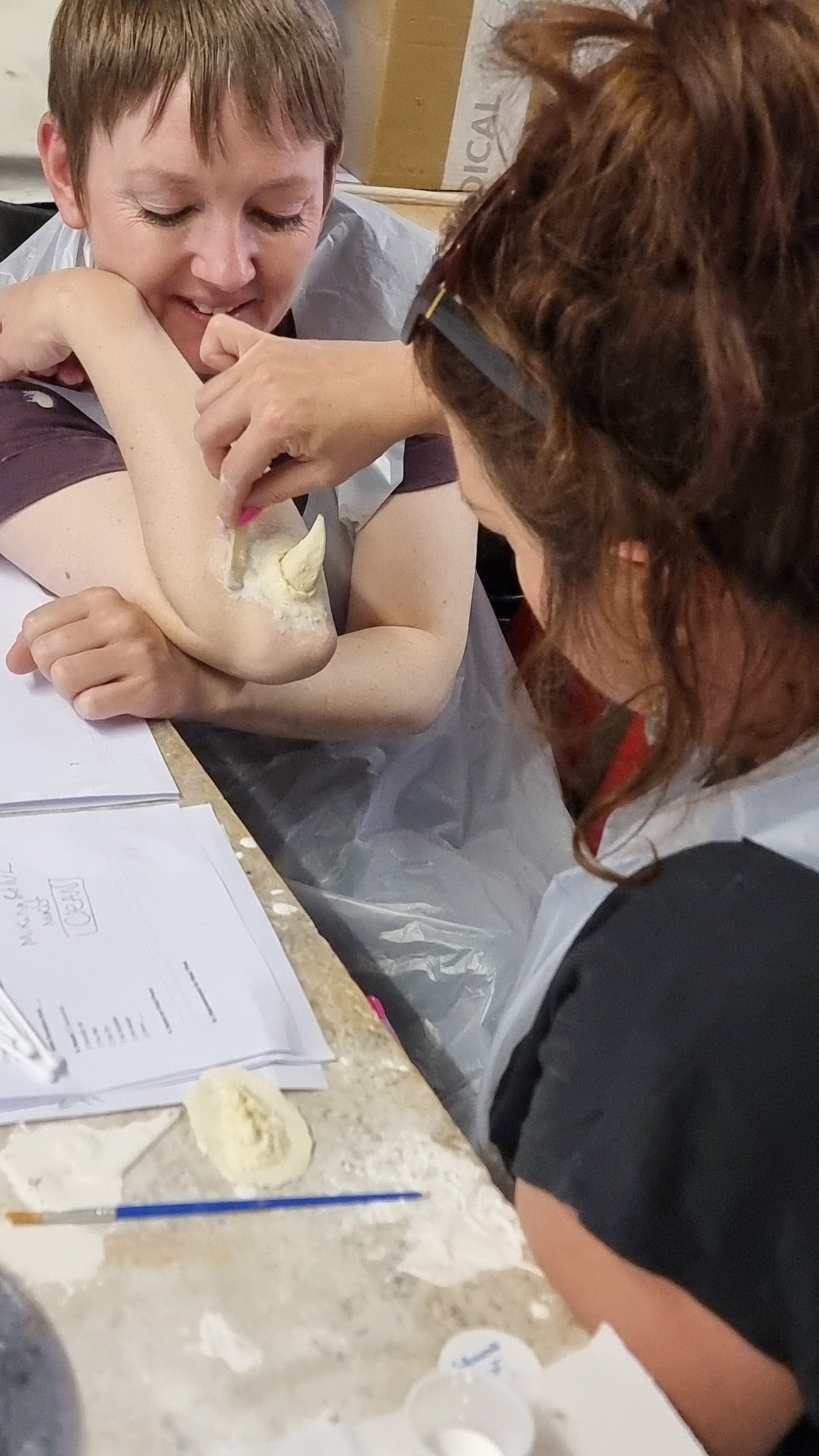 sfx, prosthetic, application, workshop,ko studio, creating, creation,