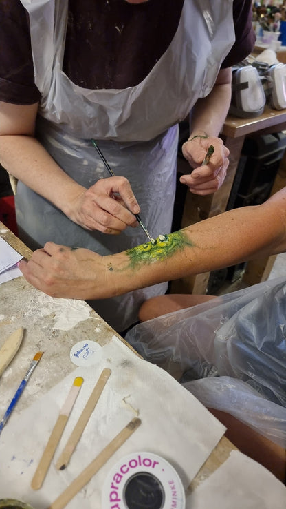 sfx, prosthetic, application, workshop,ko studio, creating, creation,