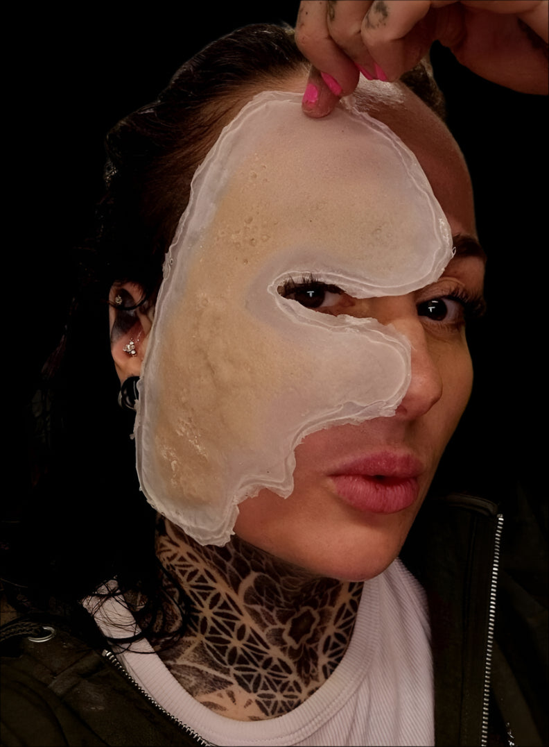 candy man and zombie type silicone wound facial prosthetic cosplay