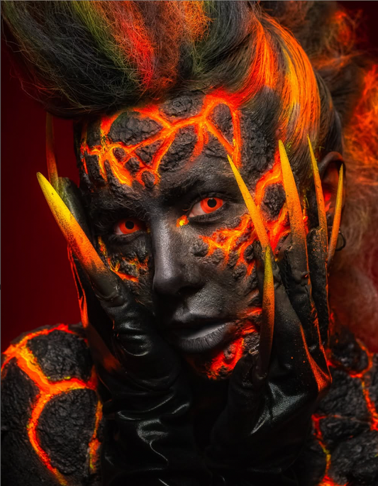 charcoal lava silicone prosthetics
