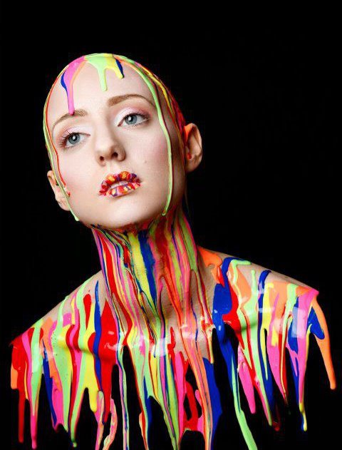 Creative makeup artist concept in Leicester with a focus on artistic and painted designs.