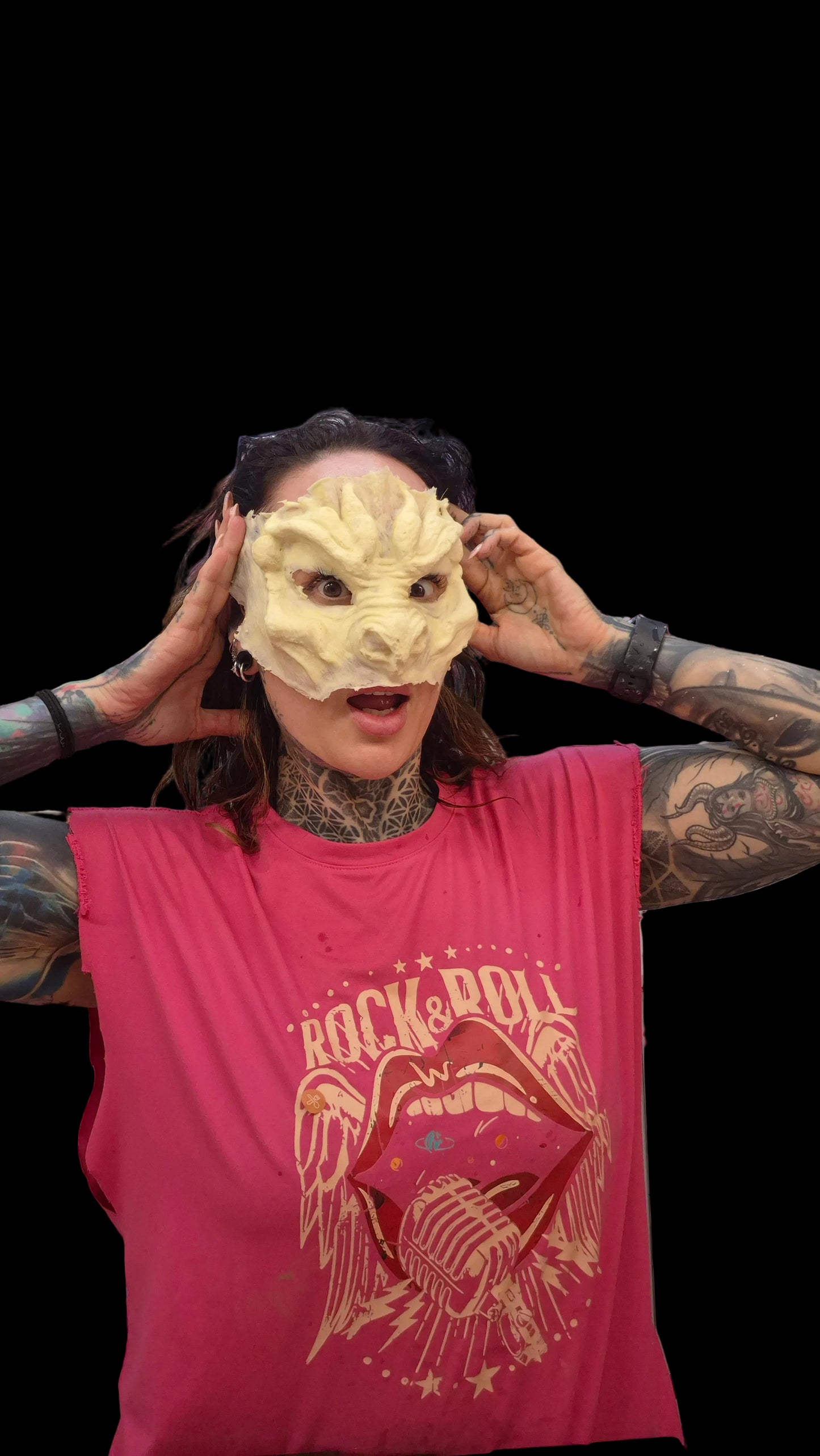 dragon face prosthetic