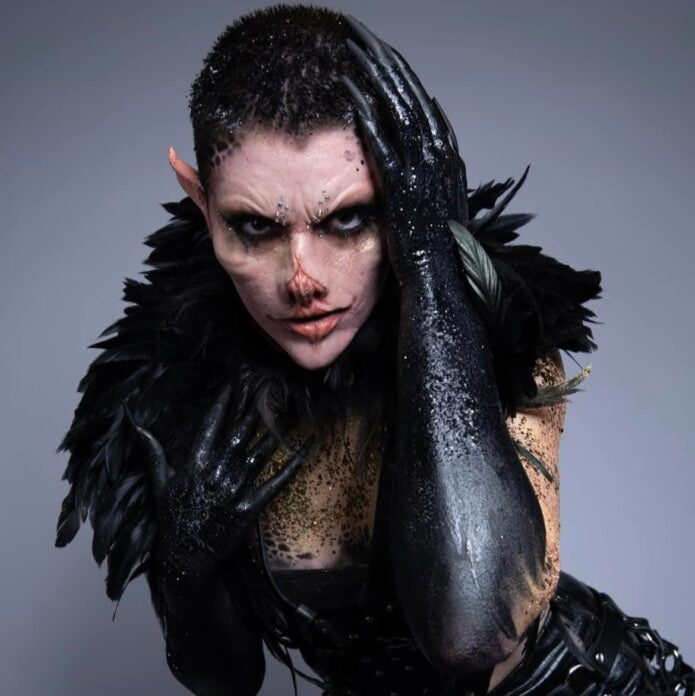 Editorial Realistic prosthetic application by Leicester special effects makeup artist