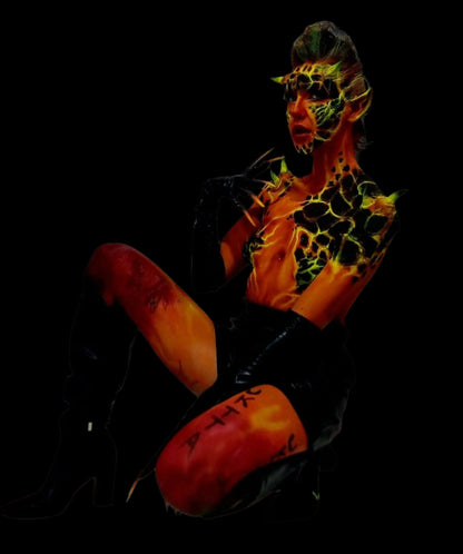 for sale silicone LAVA burn prosthetic body appliances for sale for creative makeup looks