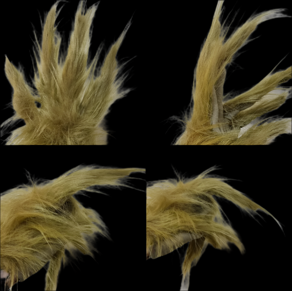 green fur grinch gloves