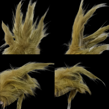 green fur grinch gloves