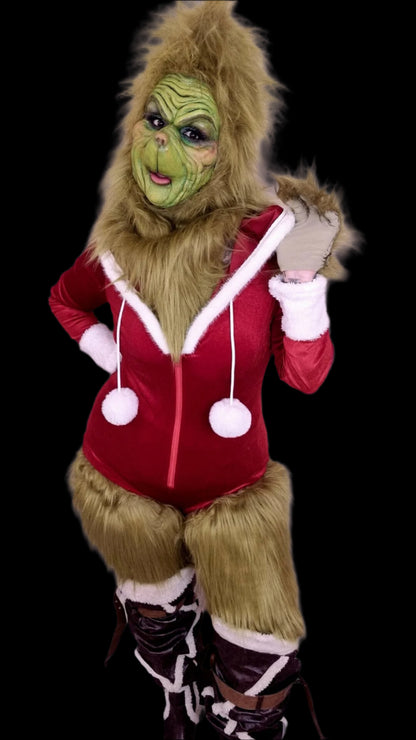 lady grinch face 