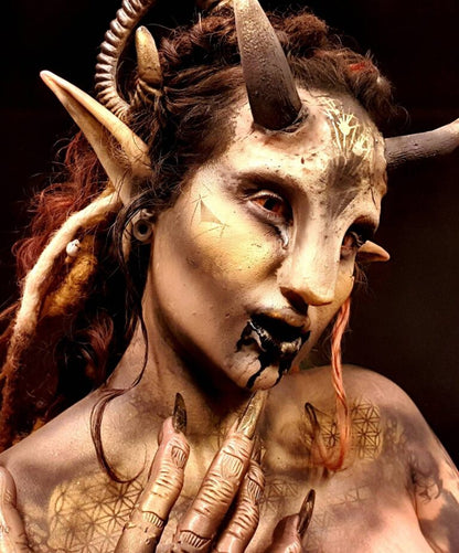 faun latex prosthetic fancy dress 