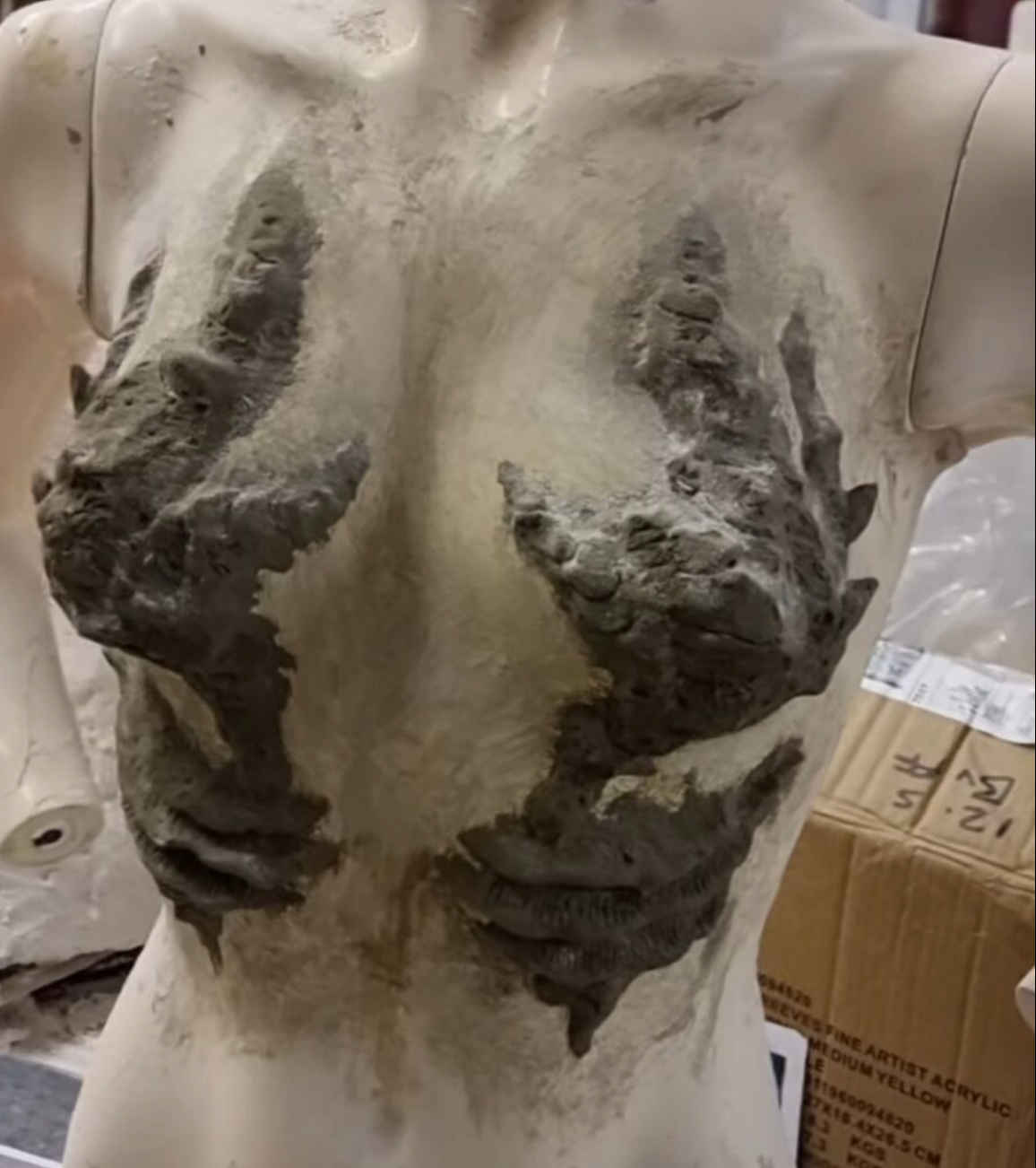 mermaid coral boob covers chest prosthetic