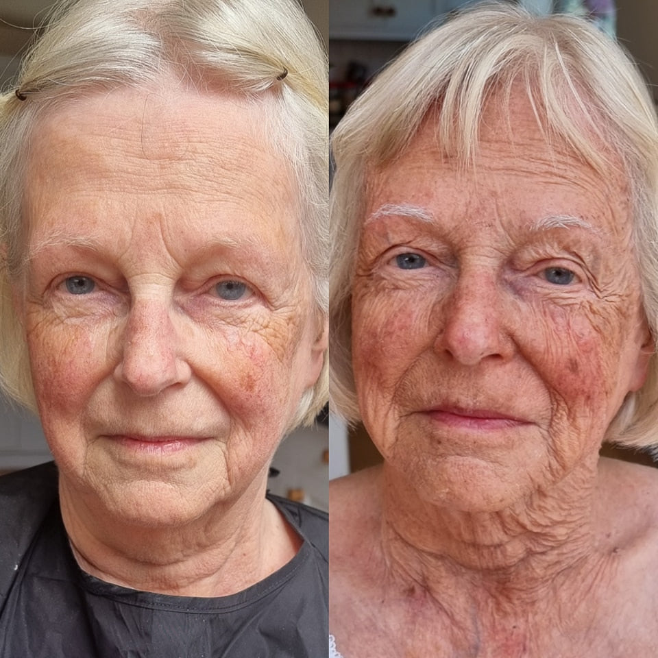 old age makeup Realistic prosthetic application by Leicester special effects makeup artist
