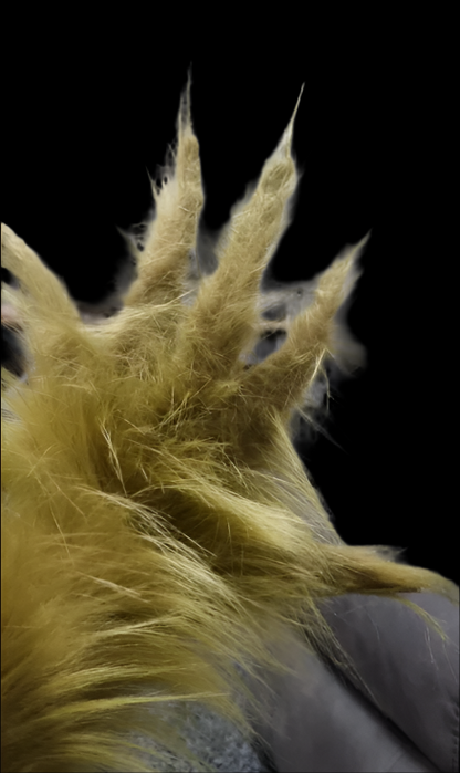 olive green grinch gloves