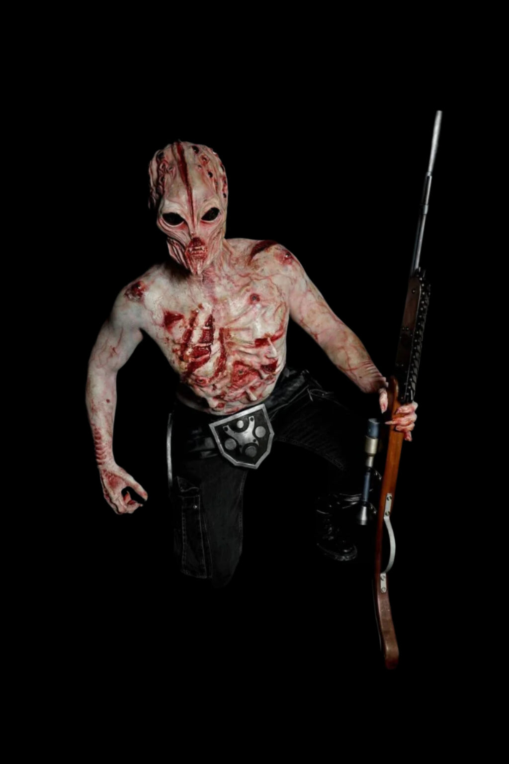 painted alien hybrid body of souls chest prosthetic for sale in foam latex at ko studio 