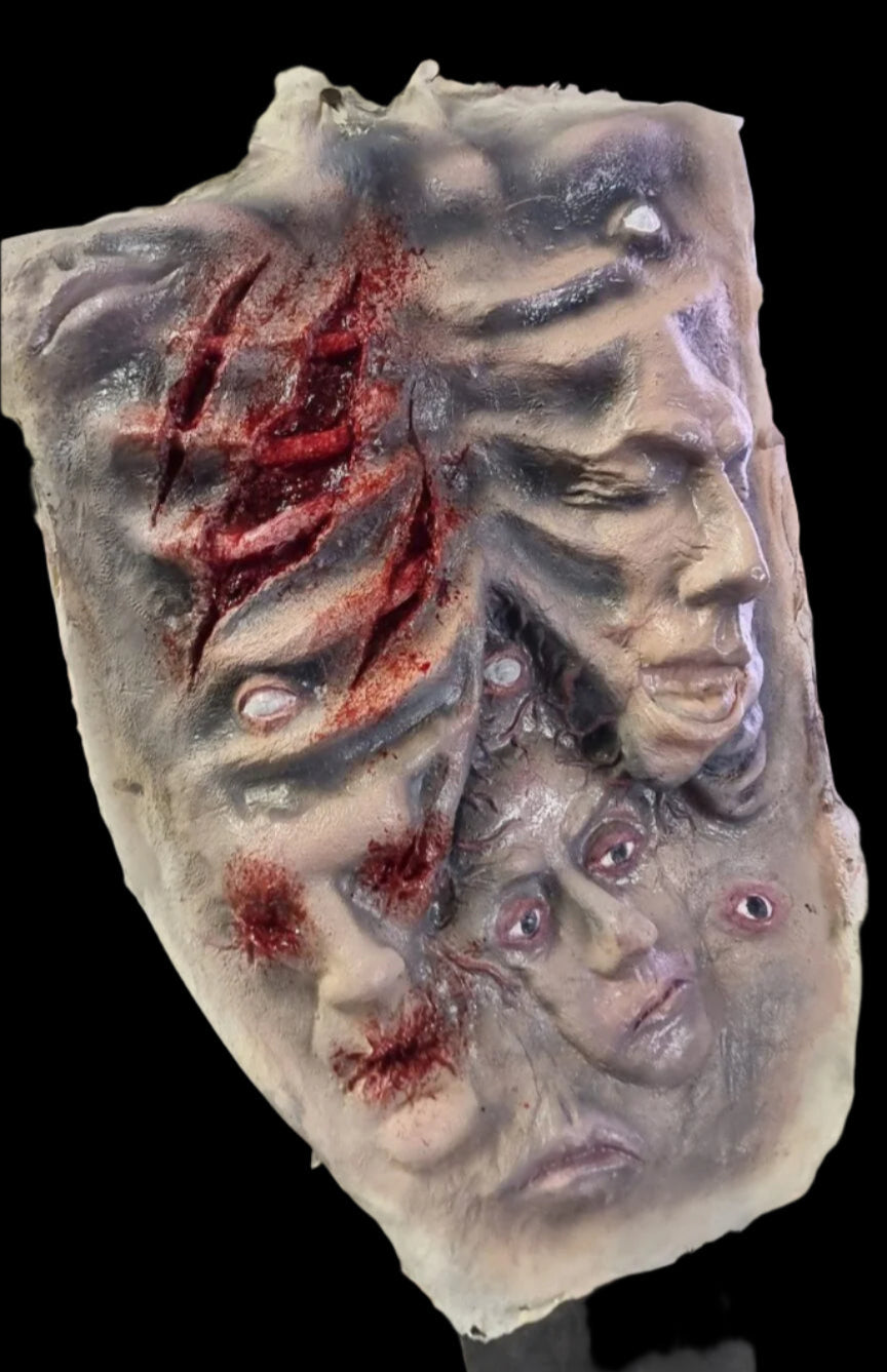 painted rubber latex alien hybrid body of souls chest prosthetic for sale in foam latex 