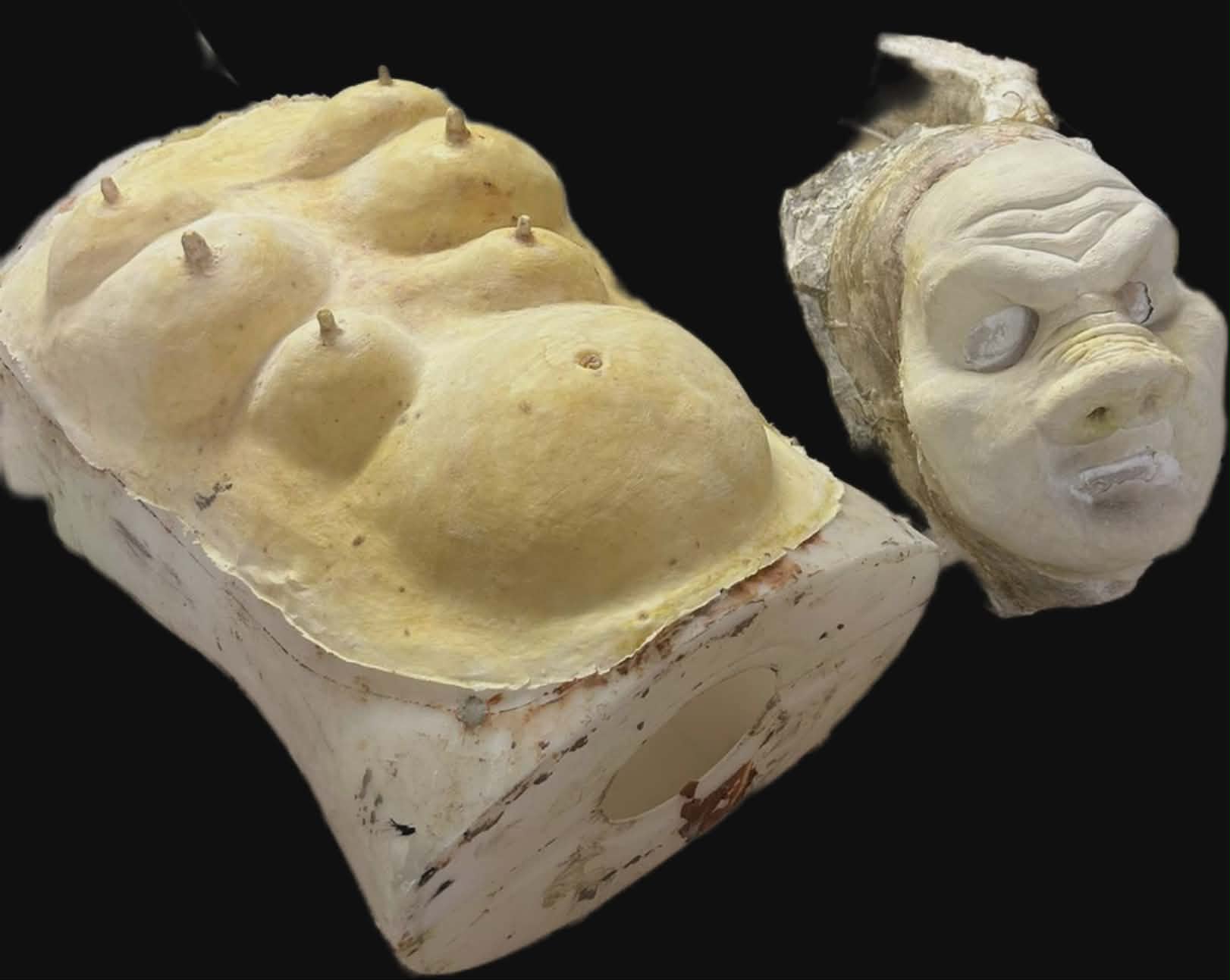 pig chest, face and ears prosthetic latex mask for sale fancy dress item cosplay costume