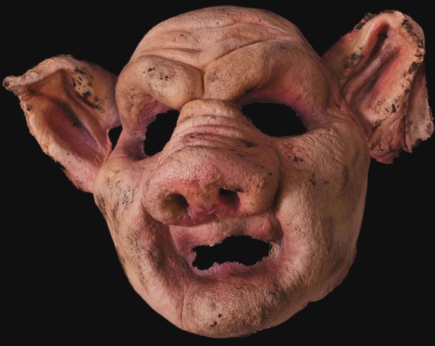 pig chest, face and ears prosthetic latex mask for sale fancy dress item cosplay costume
