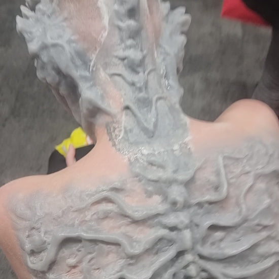 Woodland vein, Vecna, Stranger Things, back prosthetic spinal cord, alien, silicone.