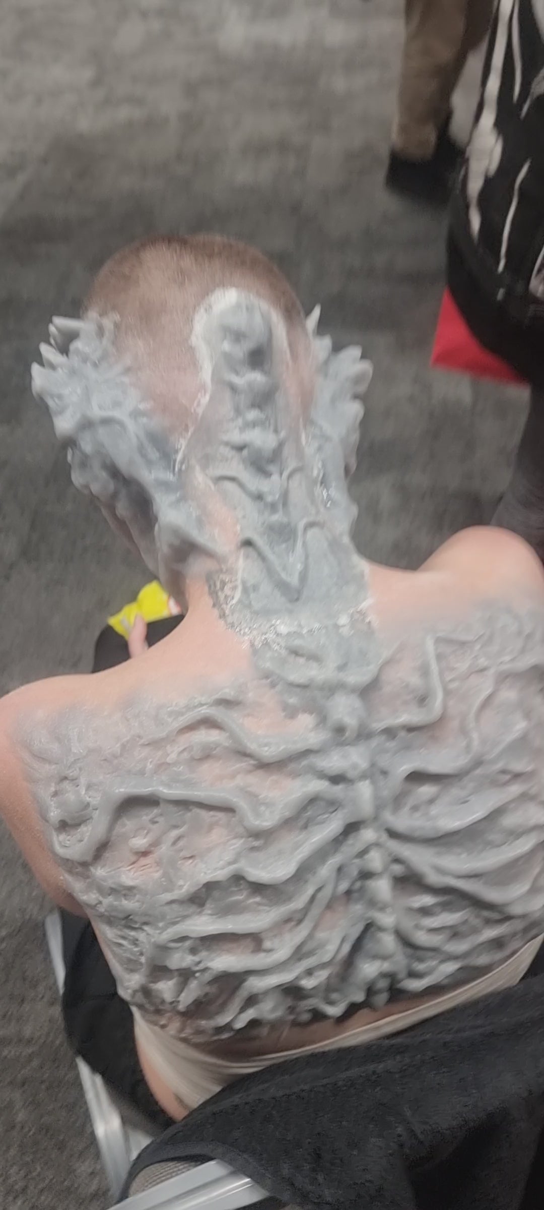 Woodland vein, Vecna, Stranger Things, back prosthetic spinal cord, alien, silicone.