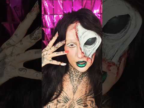 half face alien prosthetic