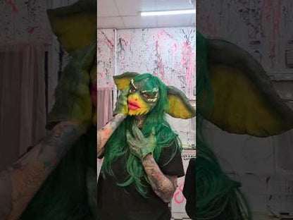 greta gremlins full costume set prosthetic face mask, ears and gloves 