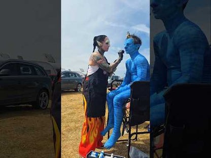 Avatar foam latex cosplay prosthetic for SFX makeup and costume
