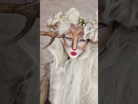 satyr deer forehead and horn prosthetic fancy dress 