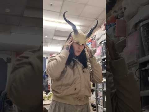 angry forehead horn latex prosthetic faun
