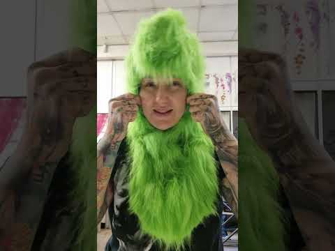 grinch fur hood cosplay costume fancy dress shop 