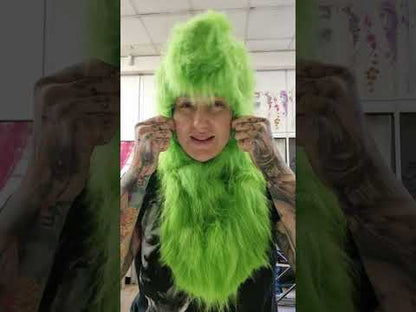 grinch fur hood cosplay costume fancy dress shop 