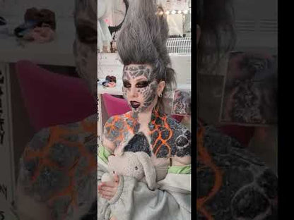 how to apply these silicone lava burn charcoal prosthetics we sell 