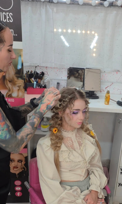 KO STUDIO TEEN CREATIVE MAKEUP & FX SUMMER CAMP hair styling workshop