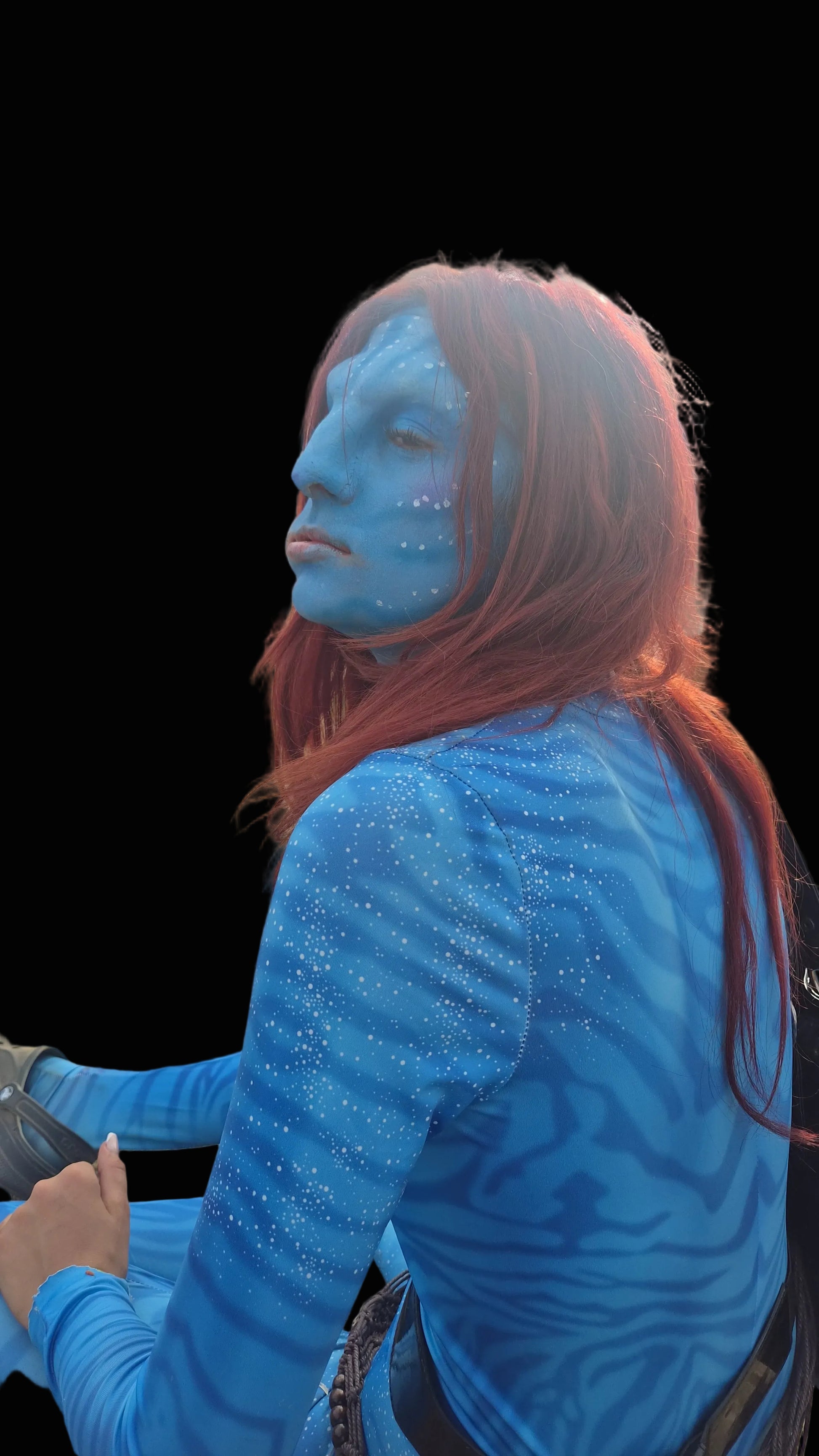 Avatar foam latex cosplay prosthetic for SFX makeup and costume