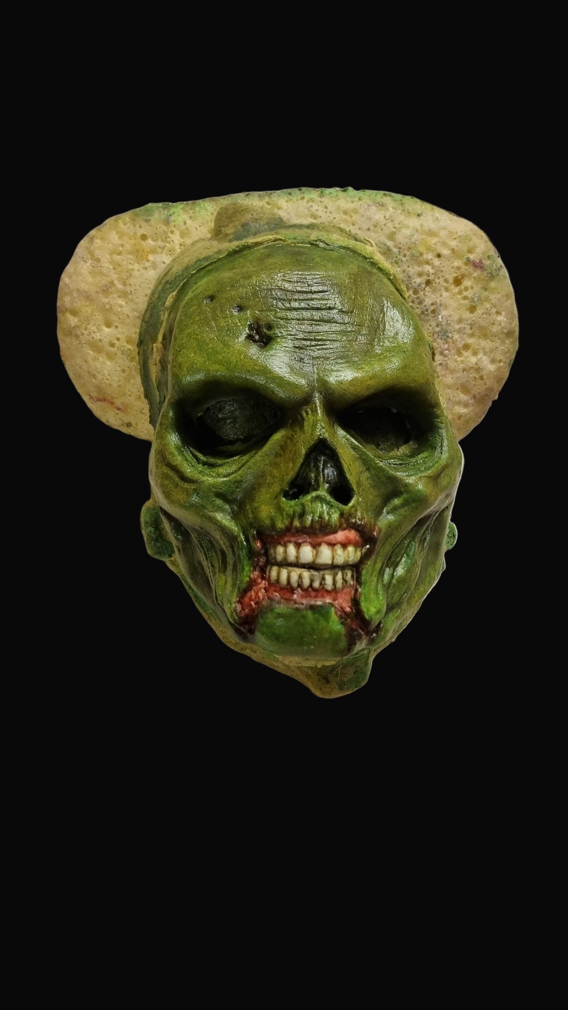 Zombie skull foam latex prosthetic mask for sale hand made to order 