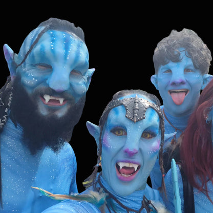 Avatar foam latex cosplay prosthetic for SFX makeup and costume