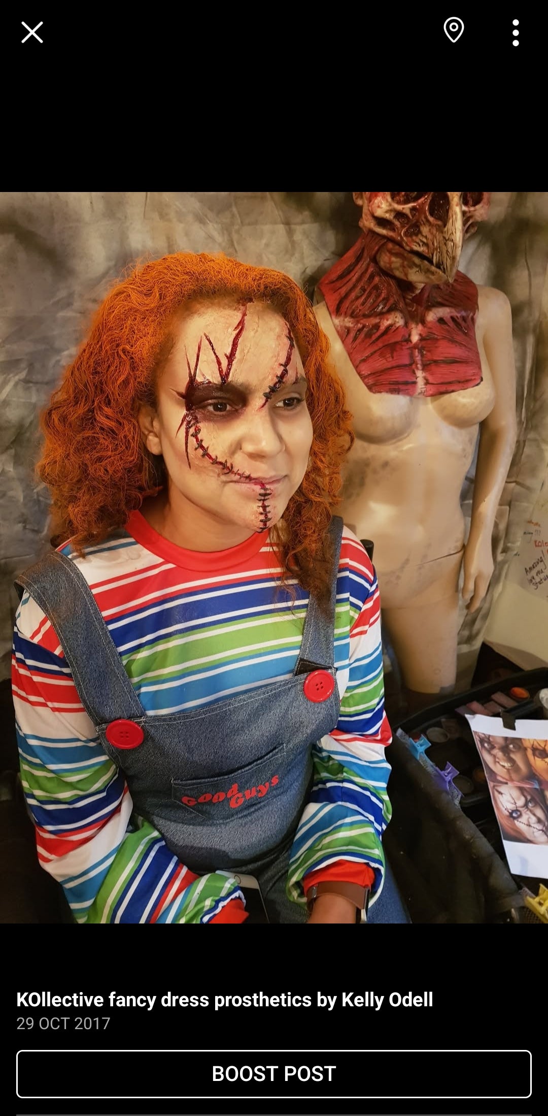 CHUCKY DOLL INJURY SLASHES SET