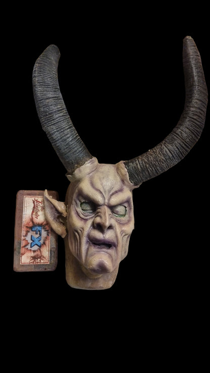 Krampus mask and horns latex prosthetics mask 