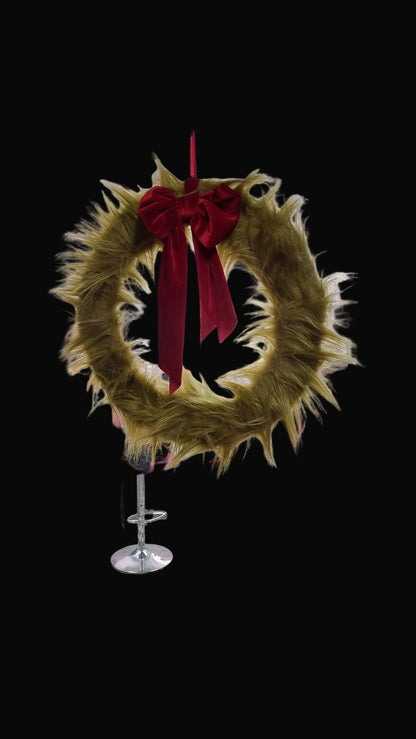 Grinch inspired wreath