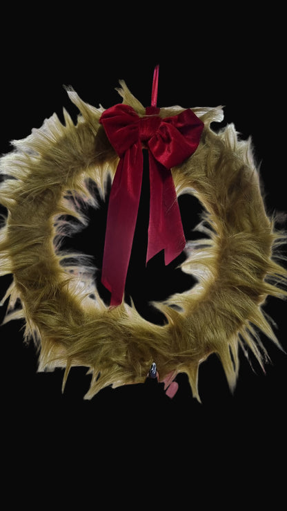Grinch inspired wreath