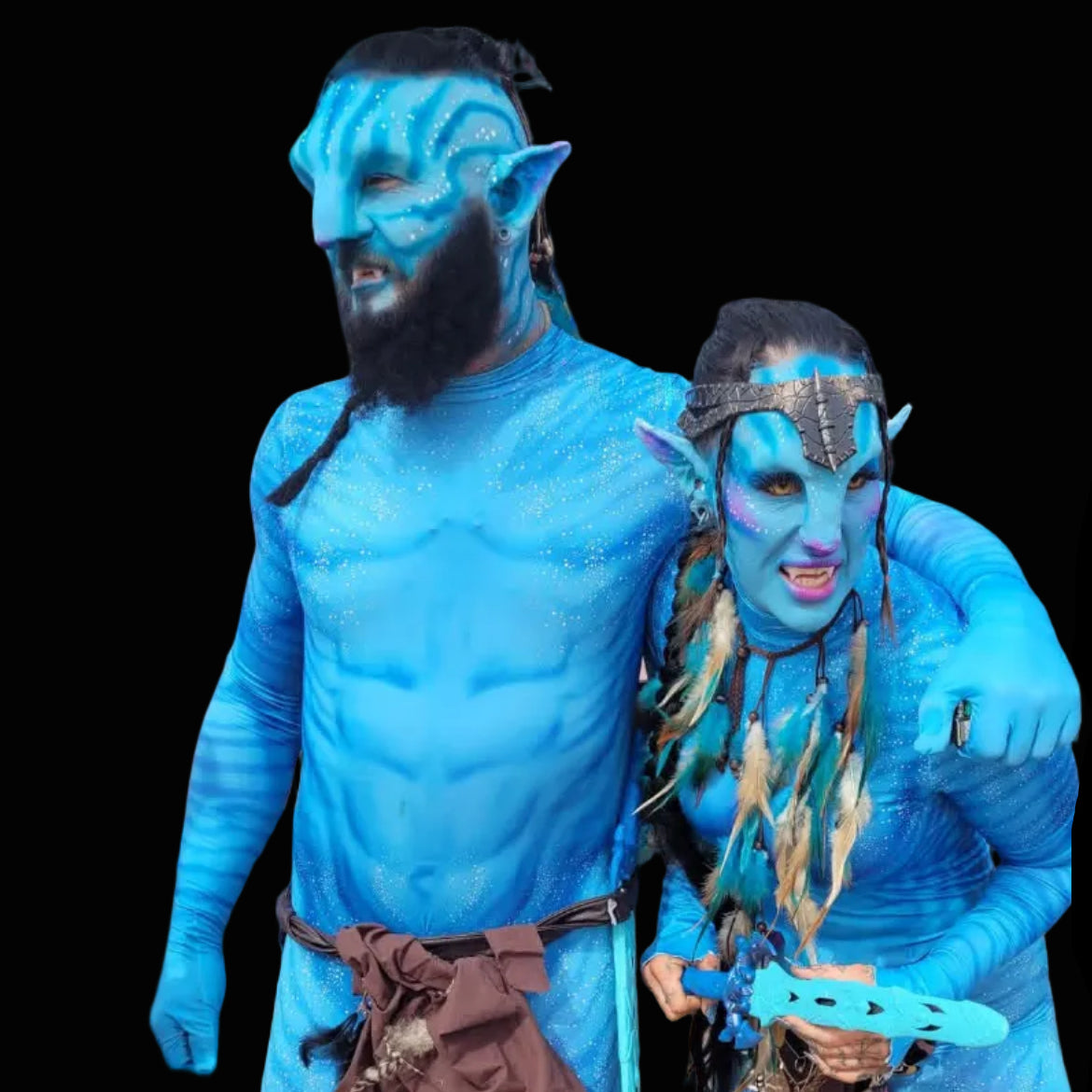 Avatar foam latex cosplay prosthetic for SFX makeup and costume